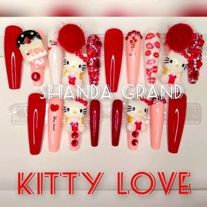 Lux Press-On Nails (XL Coffin)